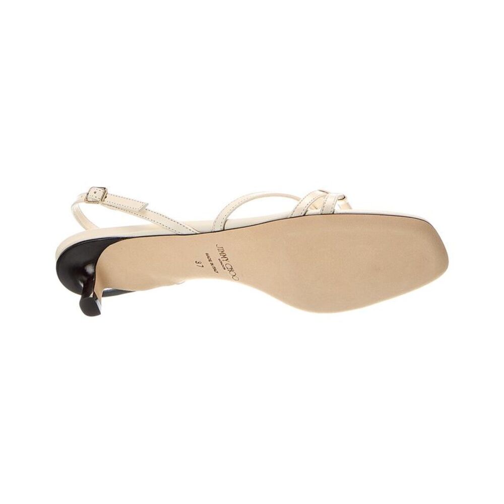 Jimmy Choo Farris 35 Leather Sandal, White - Picture 4 of 5